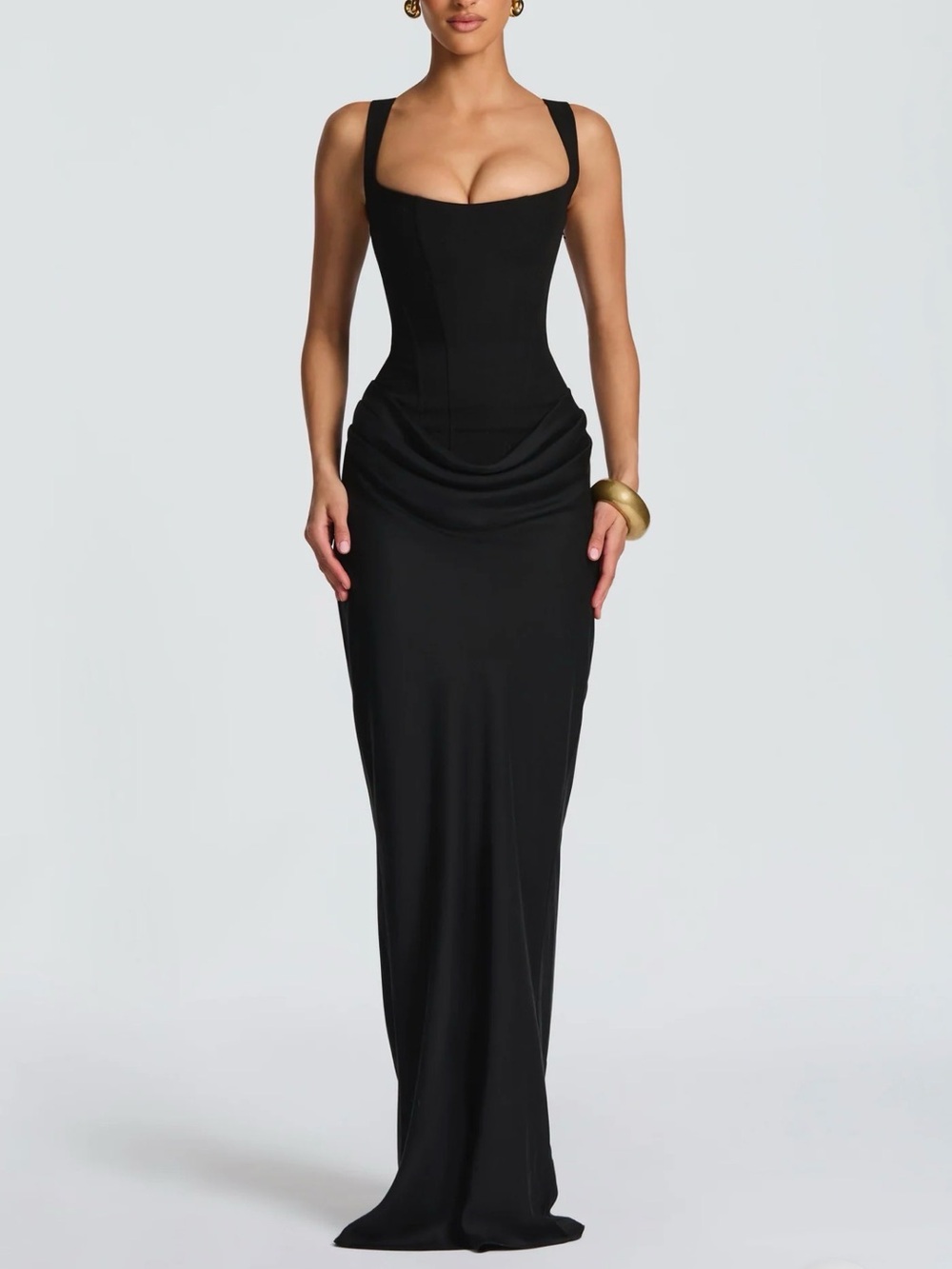 Babyboo Cornelia Maxi Dress Black Medium NWT IN PACKAGE